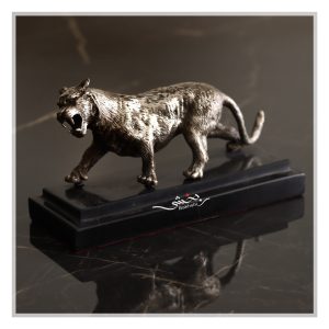 مجسمه ببر نقره عیار 92.5