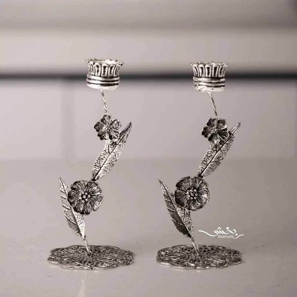 شمعدان نقره مدرن