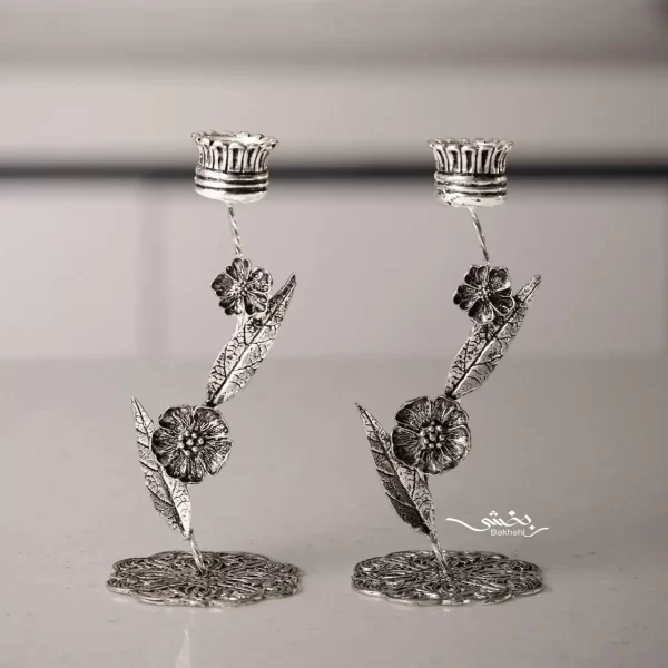 شمعدان نقره مدرن