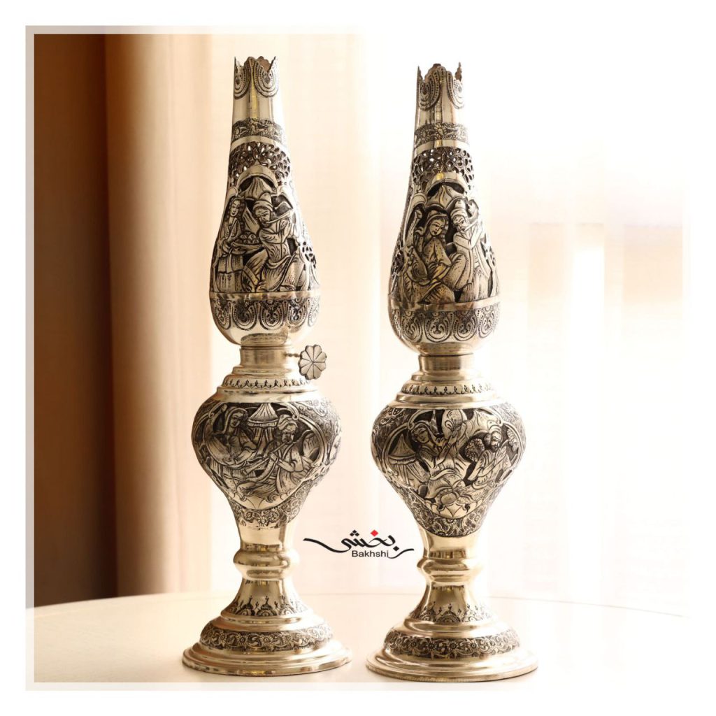 چراغ نقره قلم چهره عیار 84