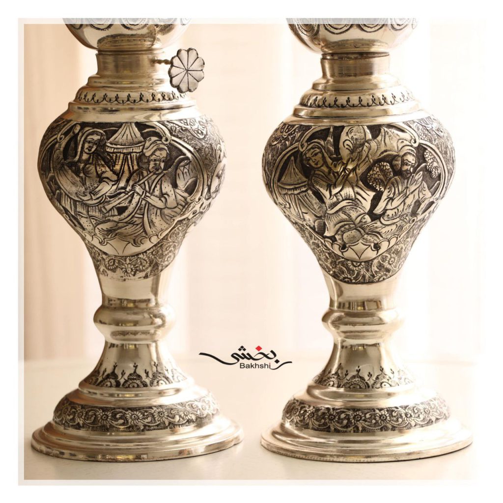 چراغ نقره قلم چهره عیار 84