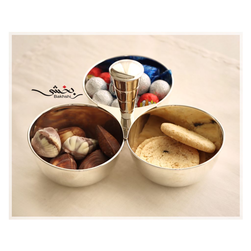 ظرف سه تایی مدرن نقره عیار 90