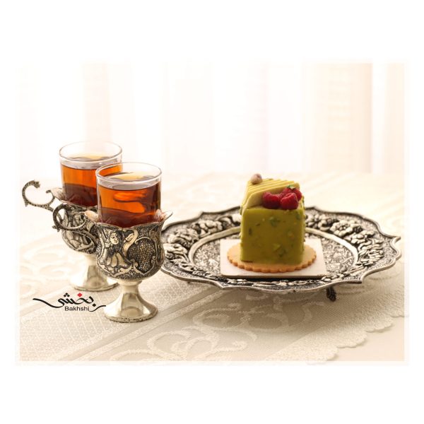 انگاره شش تایی نقره قلم مینیاتور اعلا عیار 90