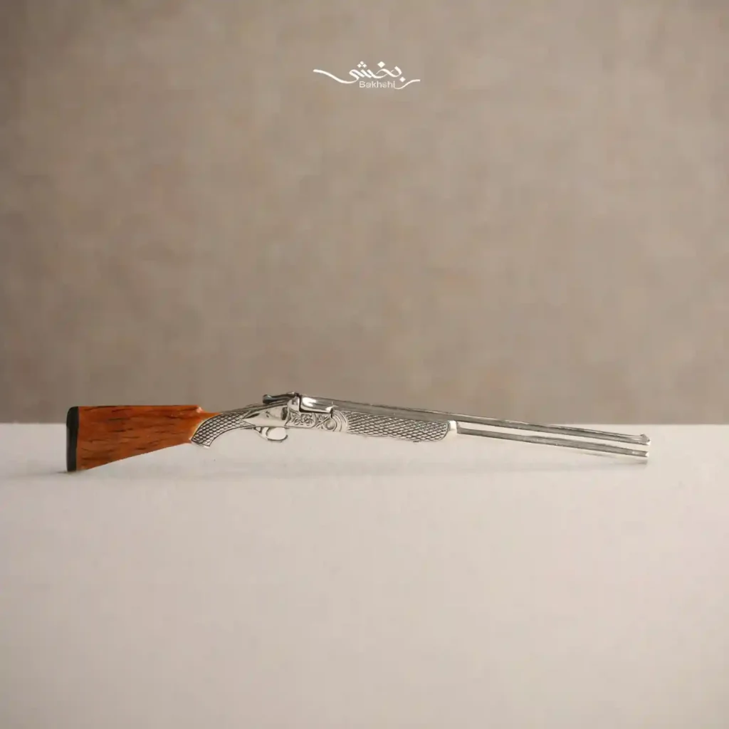تفنگ دکوری نقره