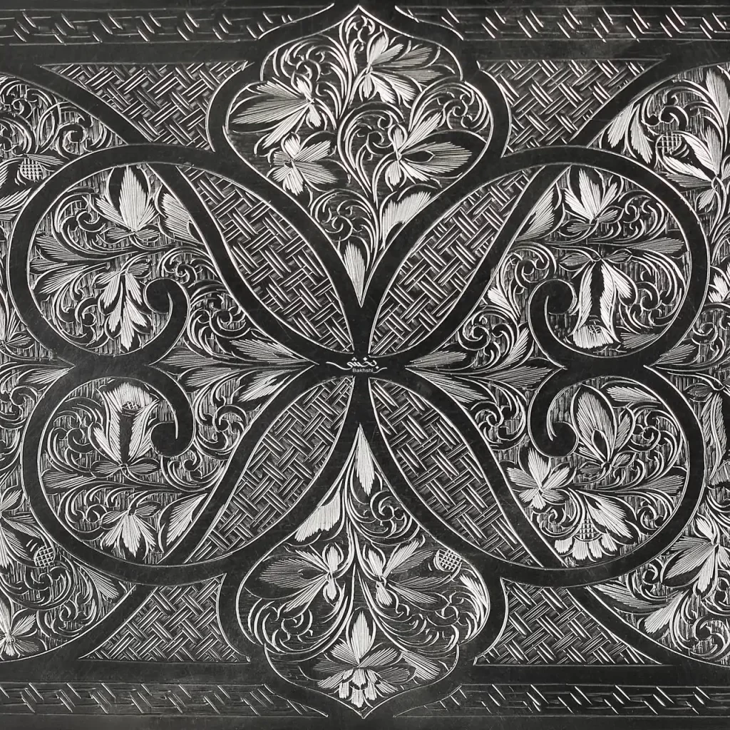 رولت خوری نقره قلم تبریز