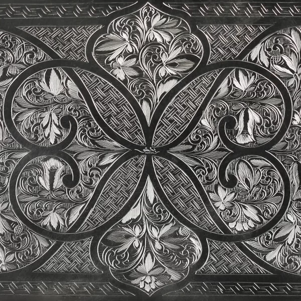 رولت خوری نقره قلم تبریز