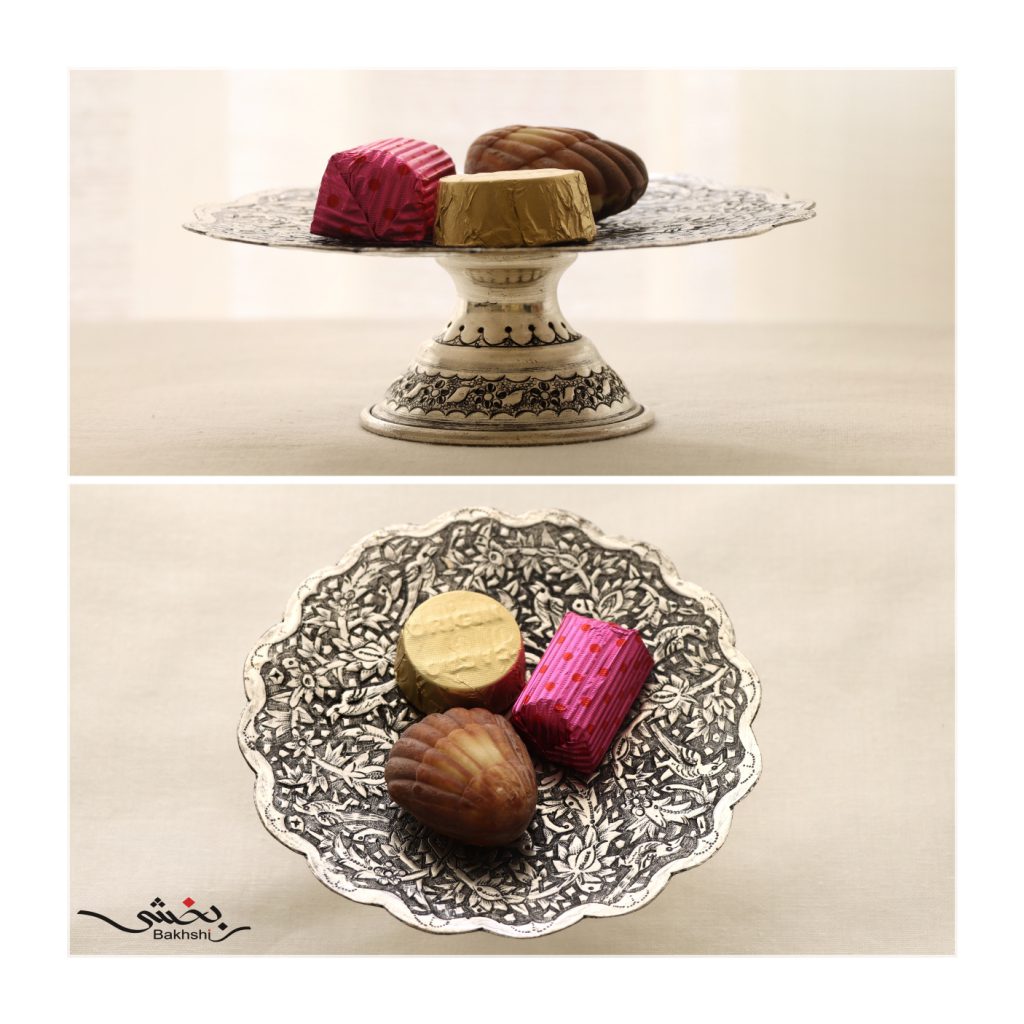 شیرینی خوری کوچک گل و مرغ درجه یک عیار 90