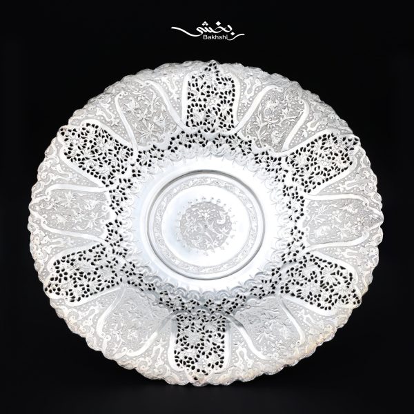 شیرینی خوری نقره گل و مرغ عیار 84