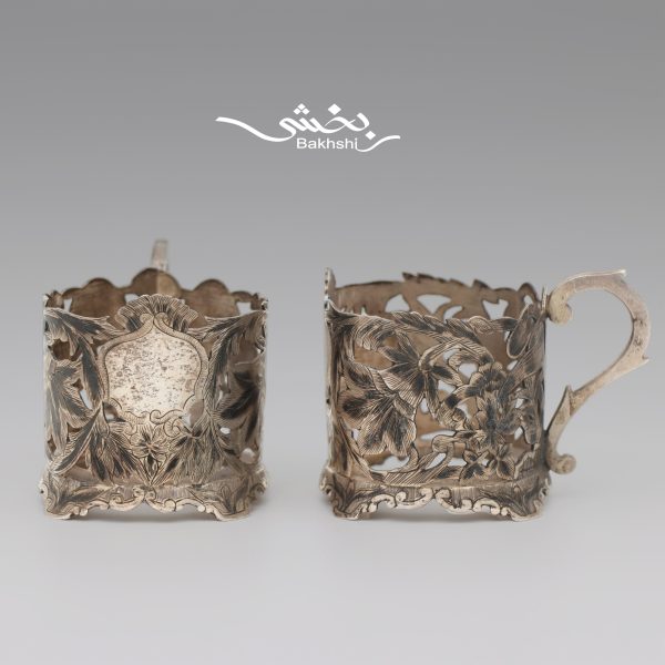 انگاره شش تایی نقره تبریز قدیمی عیار 84