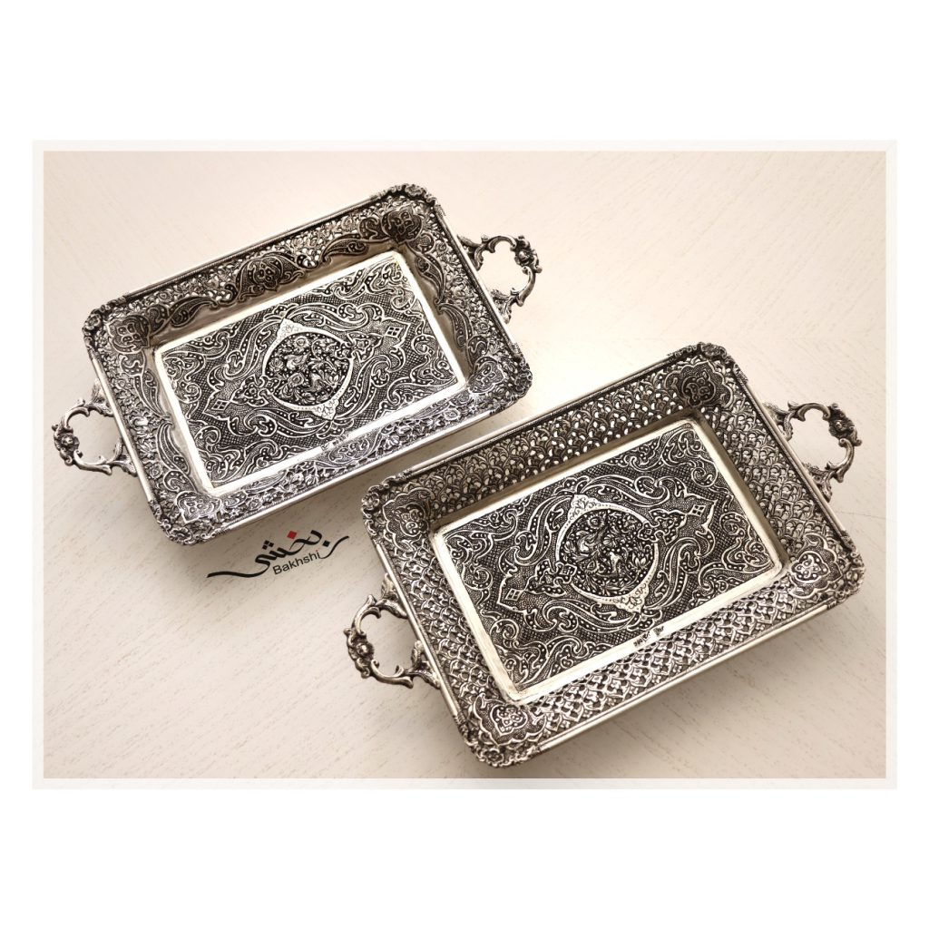 سینی مستطیلی نقره