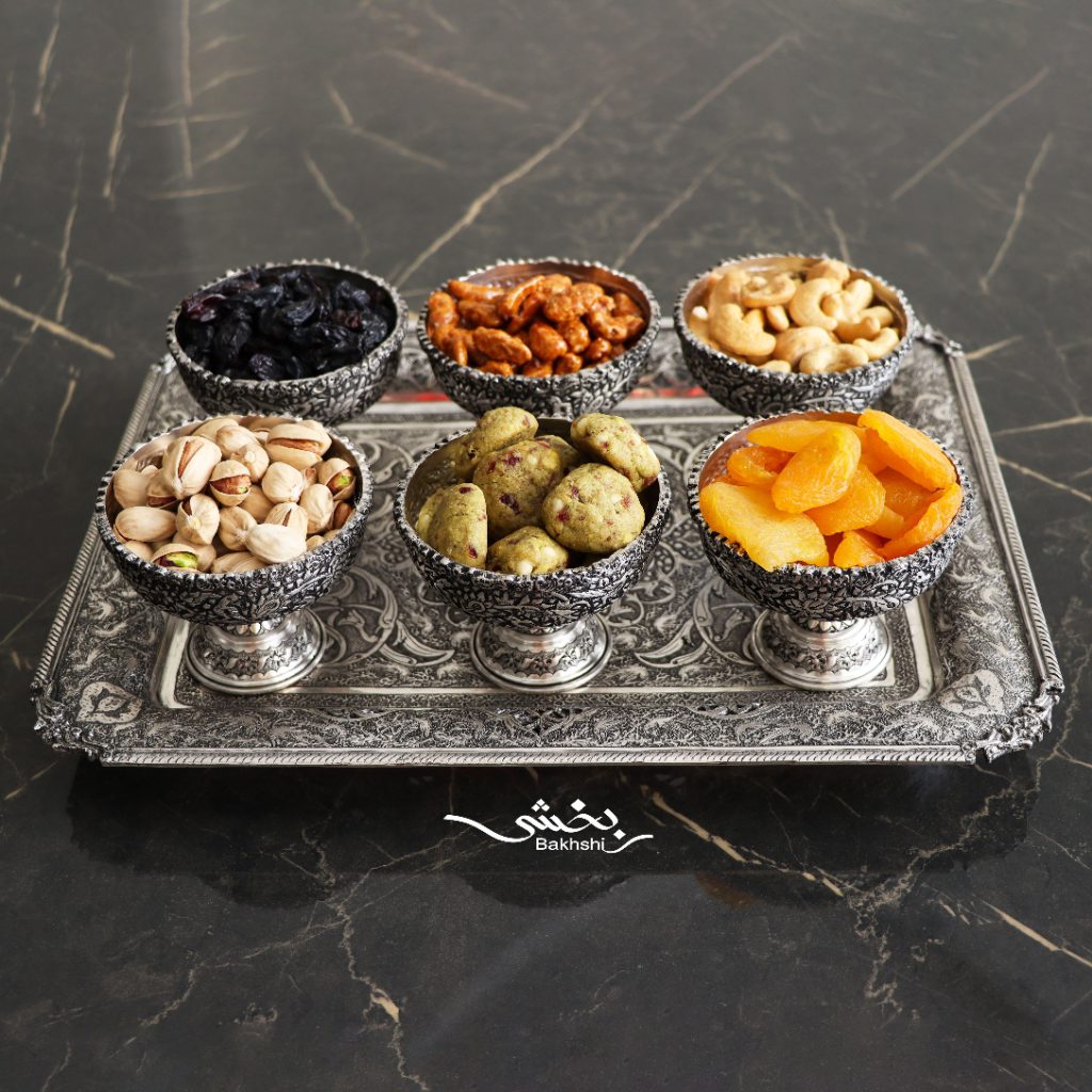 کاسه نقره شش تایی برای پذیرایی