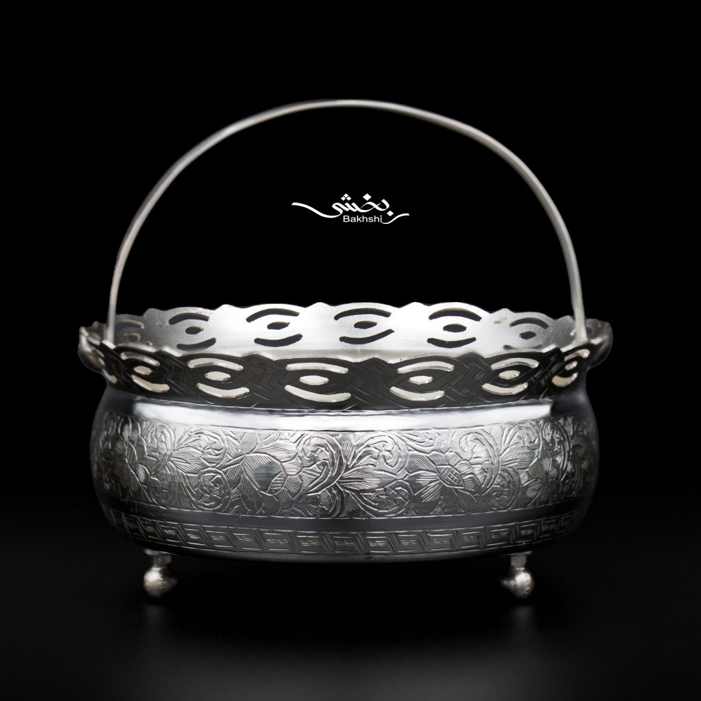 قندان نقره دسته دار