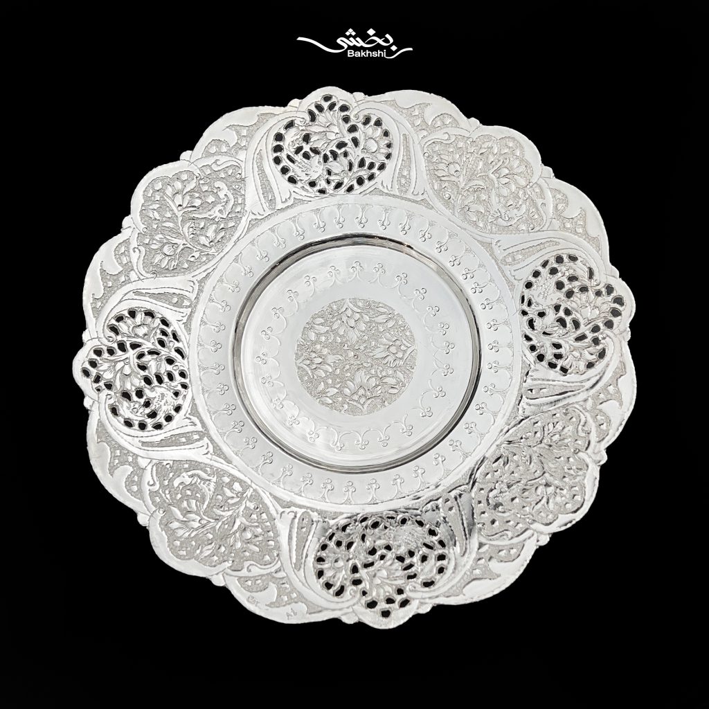 شیرینی خوری گرد گل و مرغ پایه کوتاه