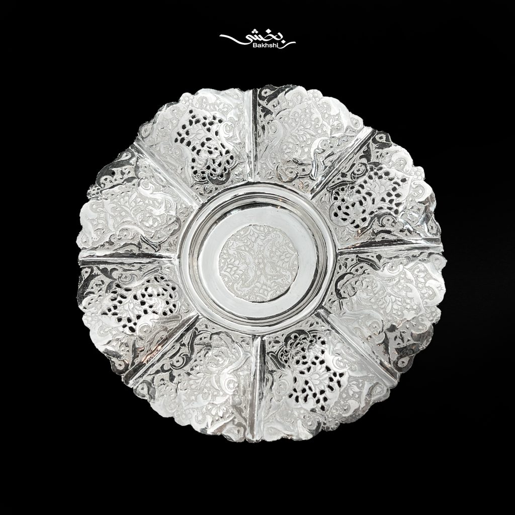 شیرینی خوری گرد گل و مرغ دالبور پایه کوتاه