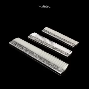 شانه نقره گل ریز