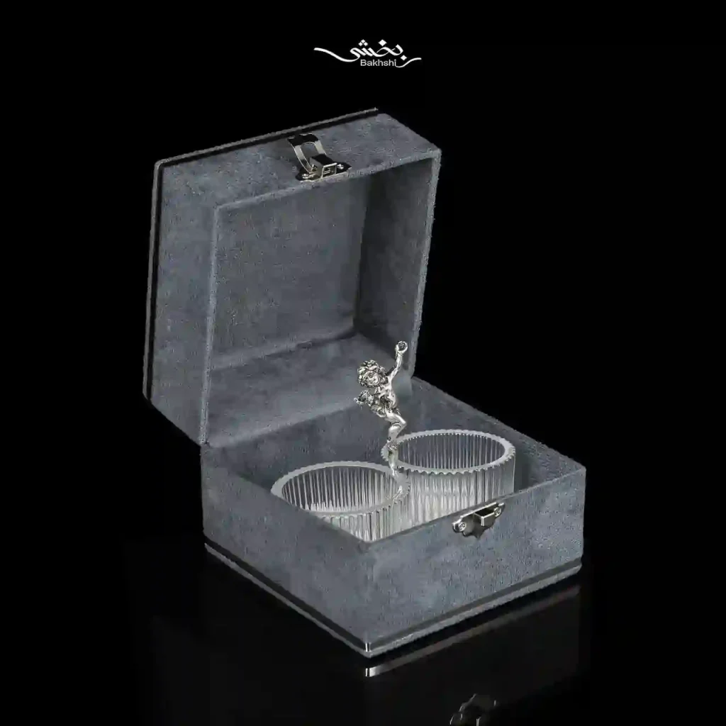 جای گلپر و نمک بلور نقره فرشته