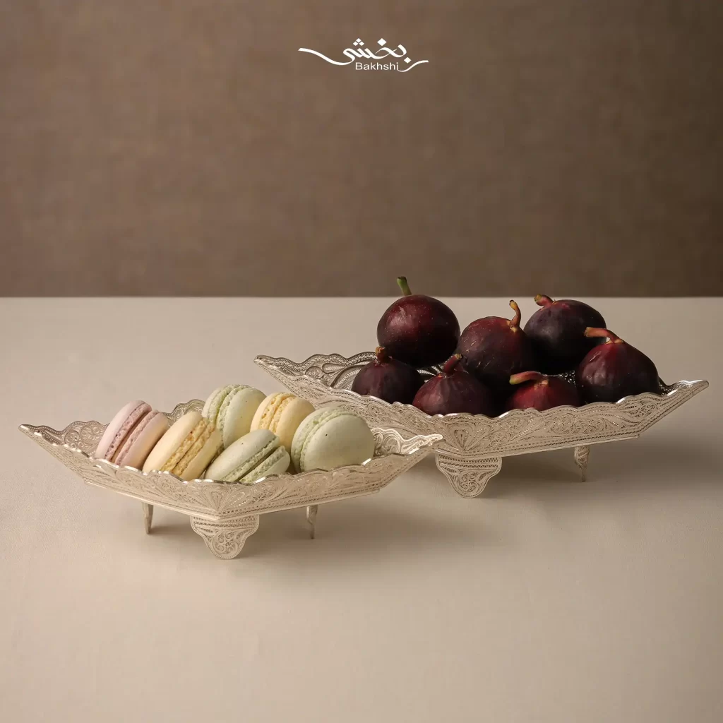 شکلات خوری نقره ملیله زنجان