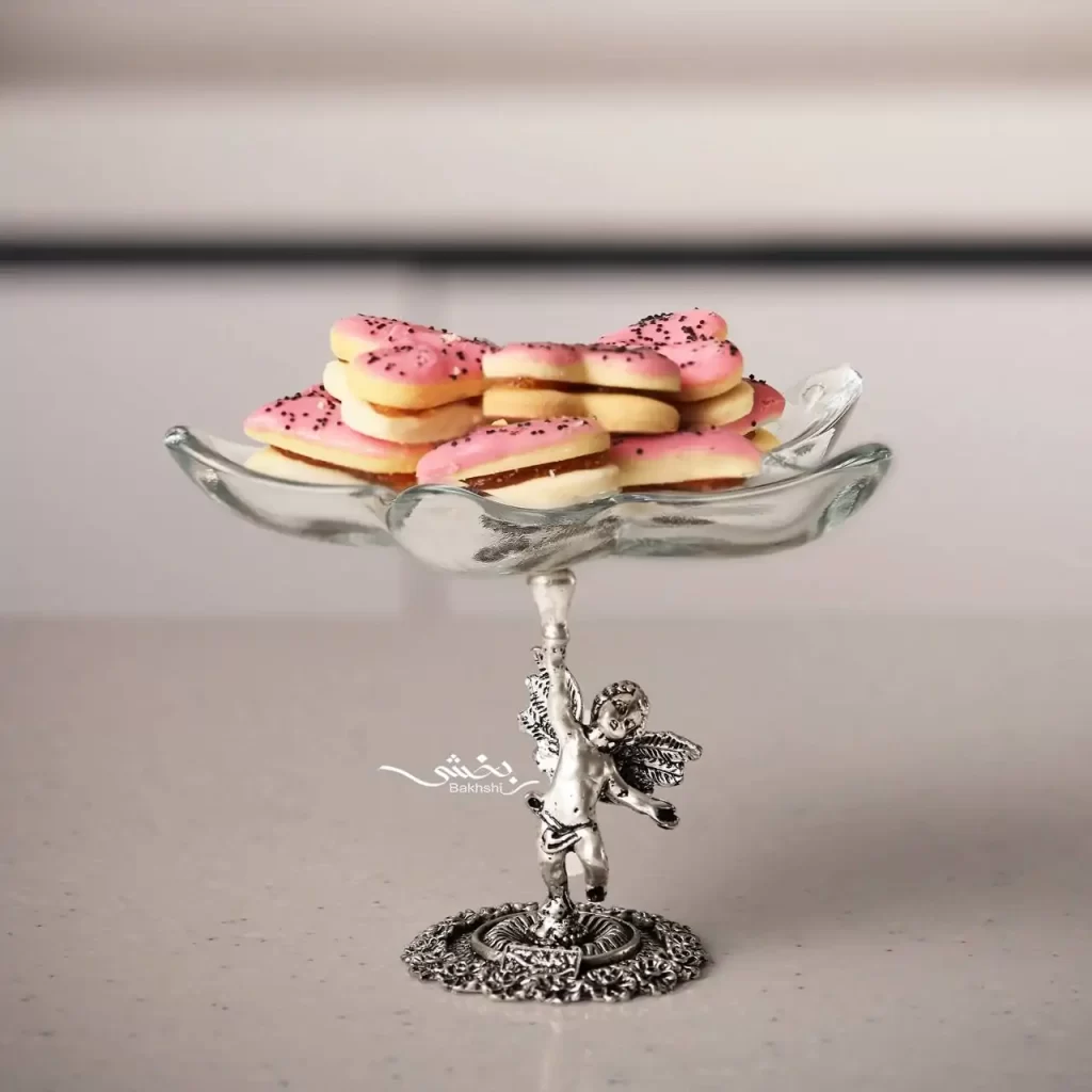 شیرینی خوری نقره پایه فرشته