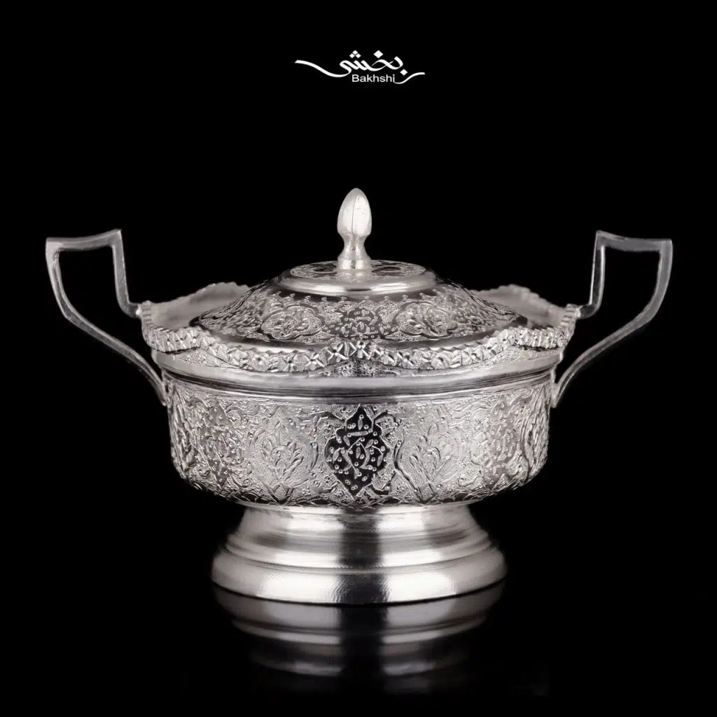 قندان نقره قلم ترنج