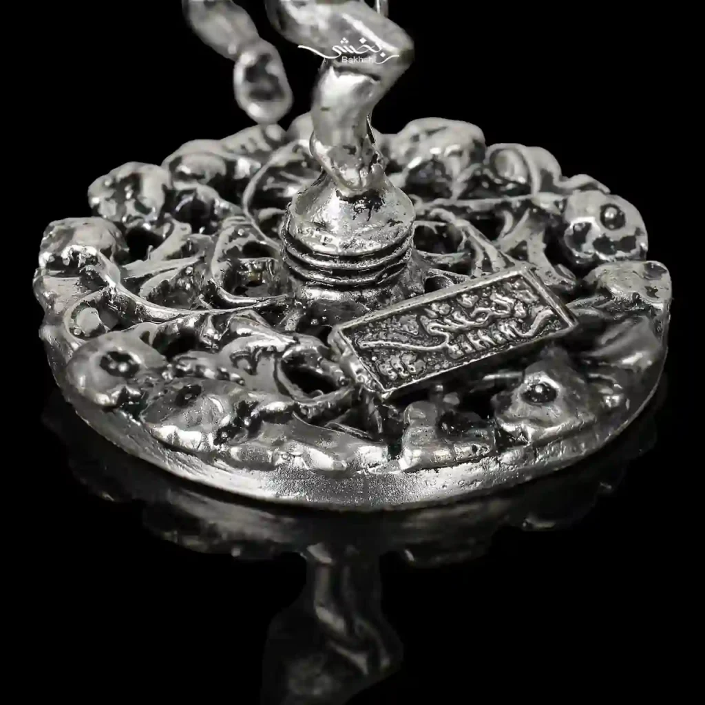 شمعدان تکی نقره فرشته مدرن