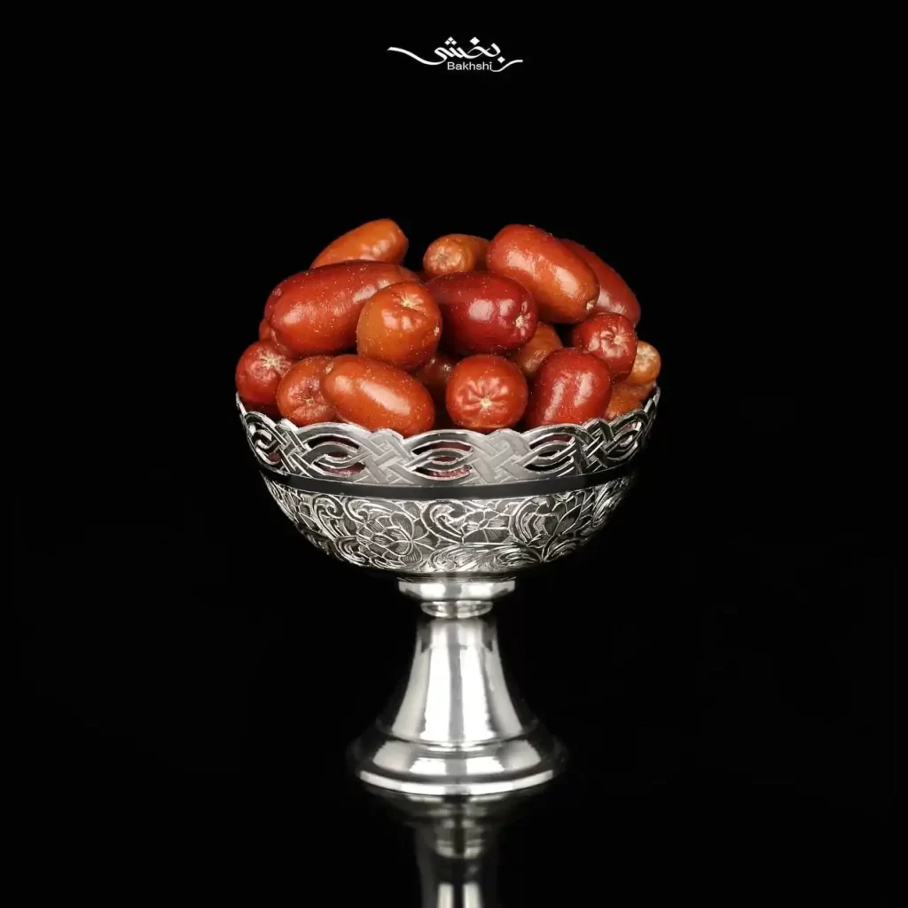 کاسه شش عددی پایه بلند قلم تبریز