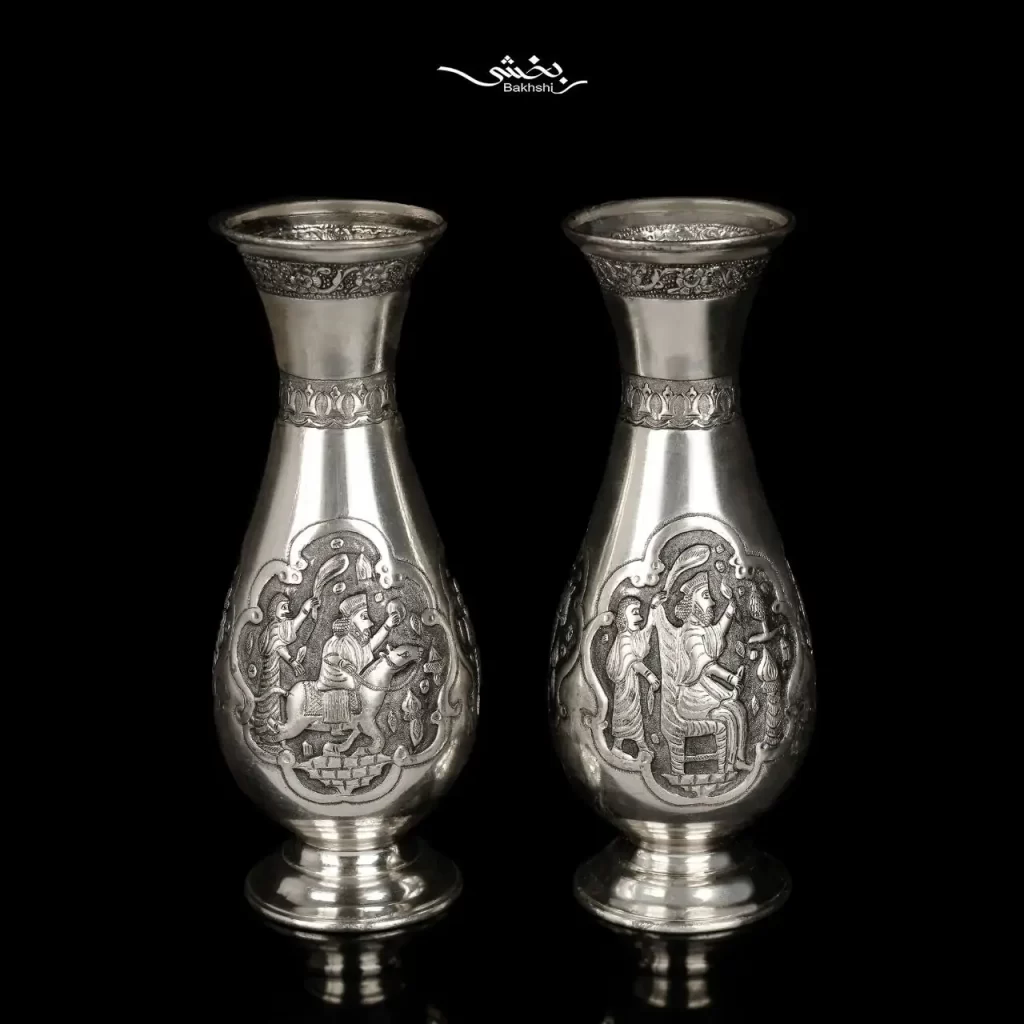 گلدان نقره خمره ای تخت جمشید اعلا