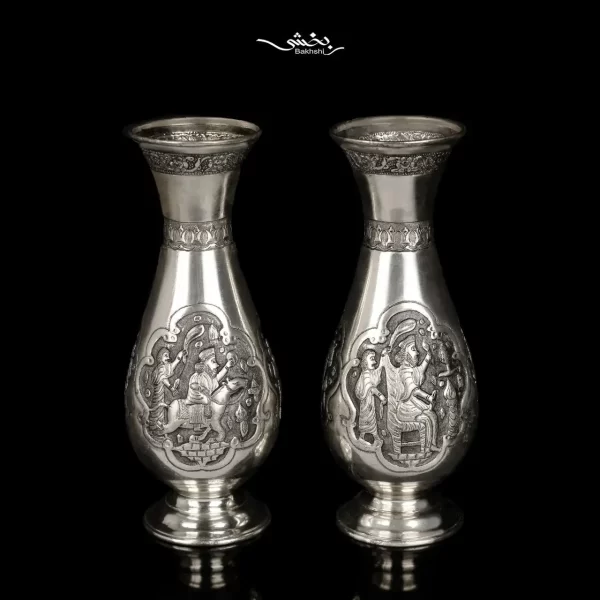 گلدان نقره خمره ای تخت جمشید اعلا