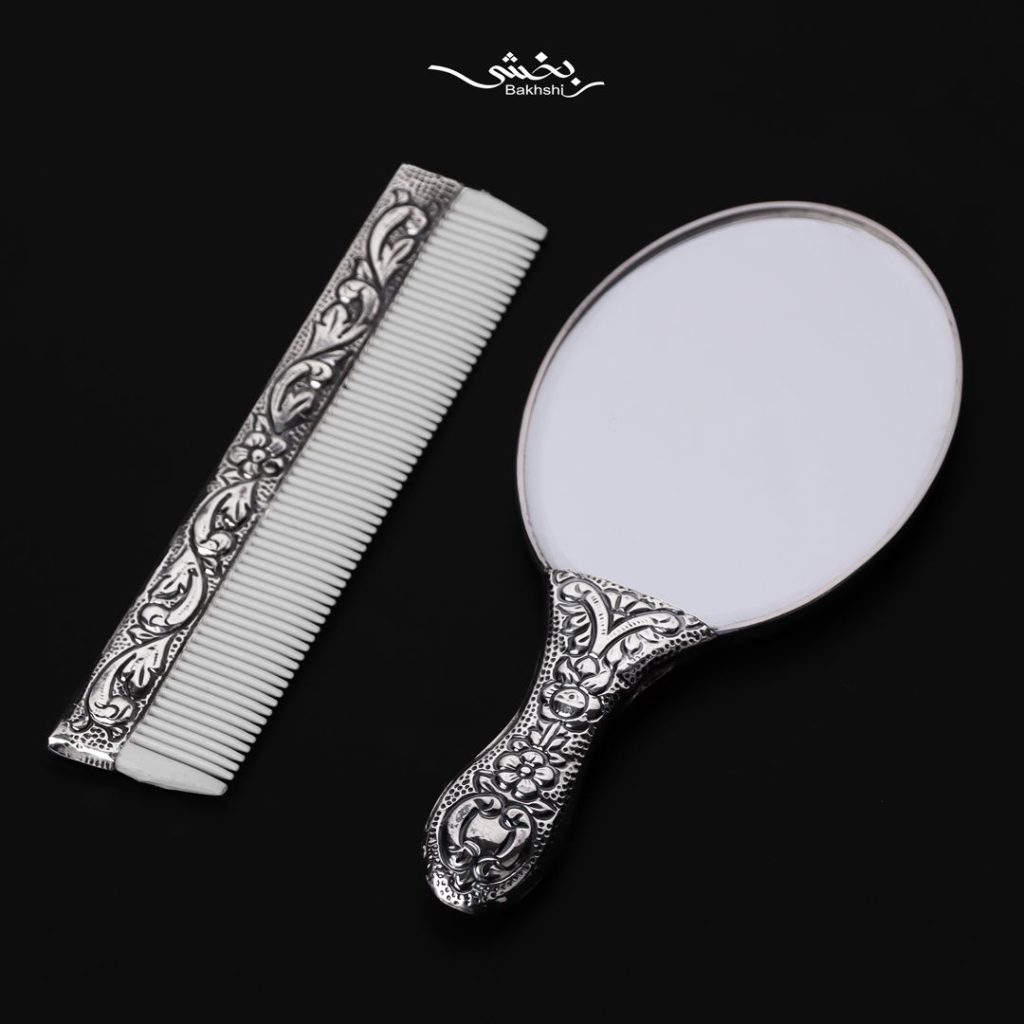 آینه دستی نقره