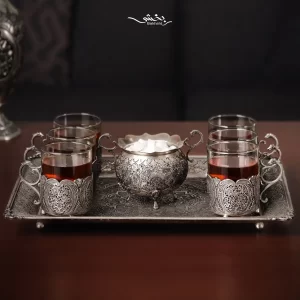 انگاره نقره دسته دار مشبک و ریزقلم اعلا