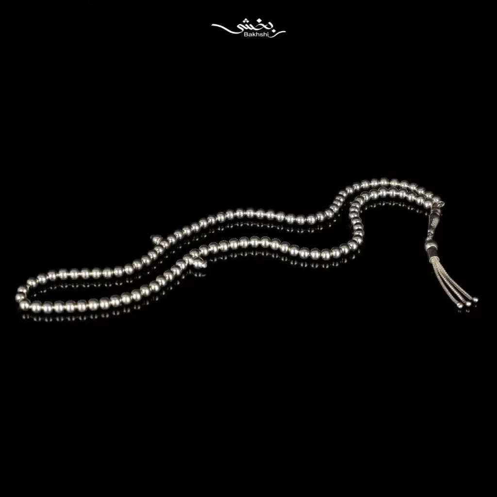 تسبیح نقره کد 9