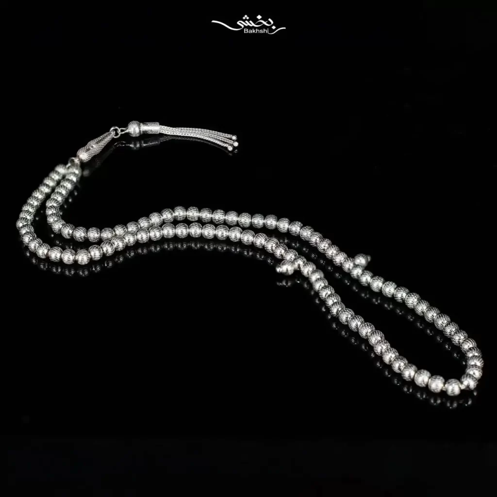 تسبیح نقره کد 8