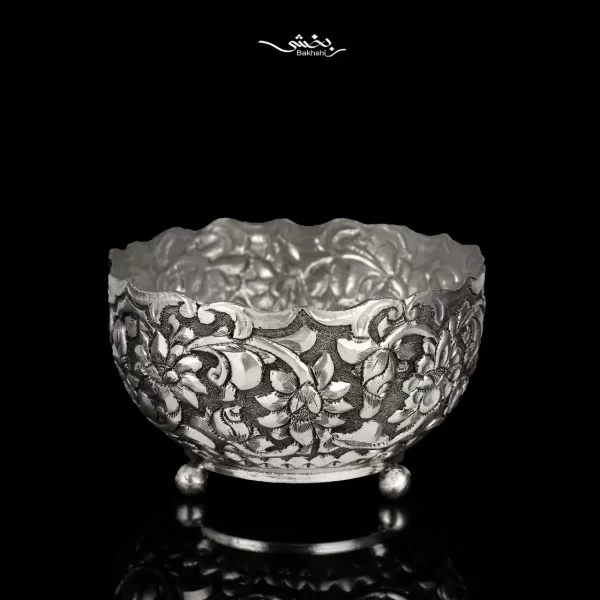 کاسه نقره شش عددی پایه گلوله ای نقره بخشی