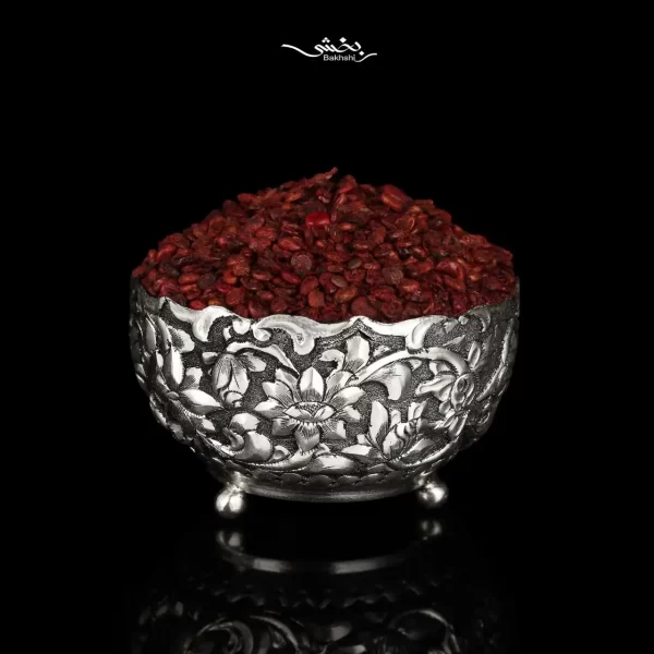 کاسه نقره شش عددی پایه گلوله ای در نقره بخشی