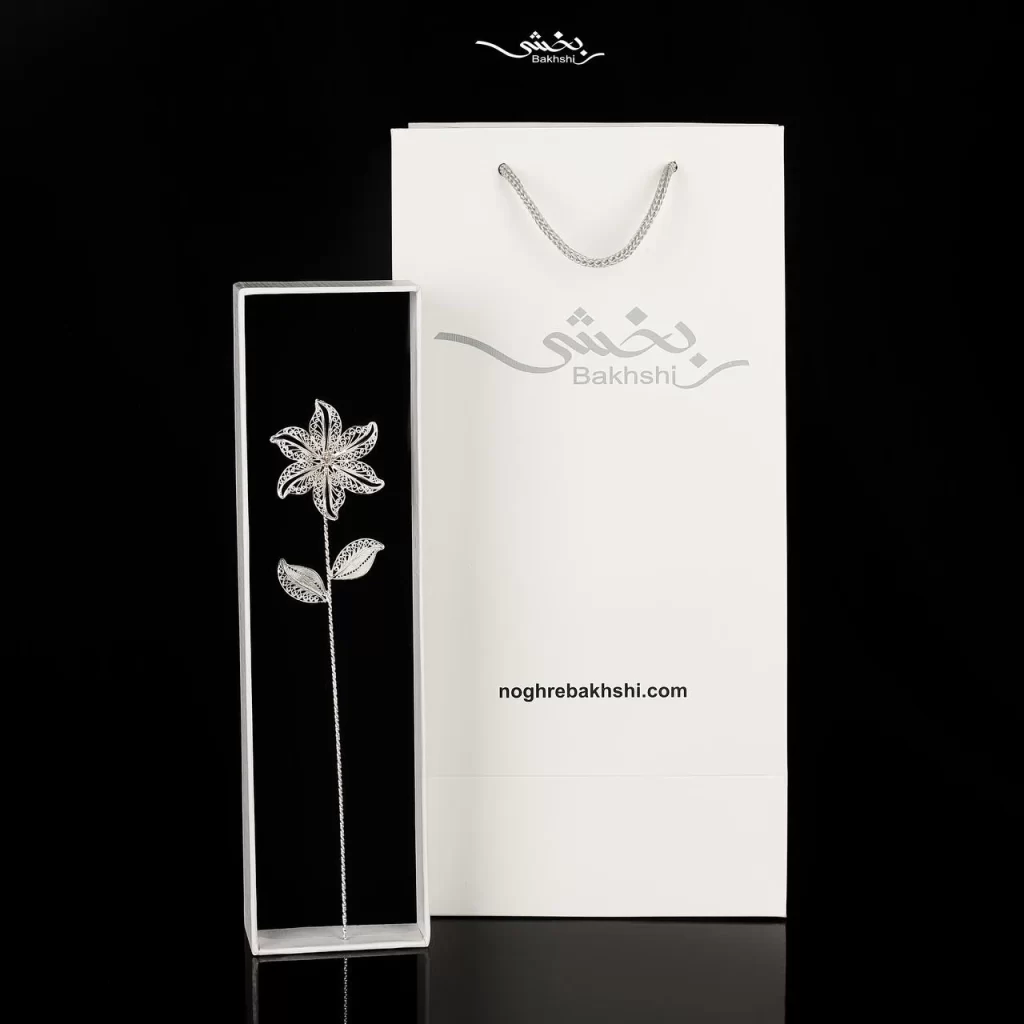 شاخه گل نقره کد2