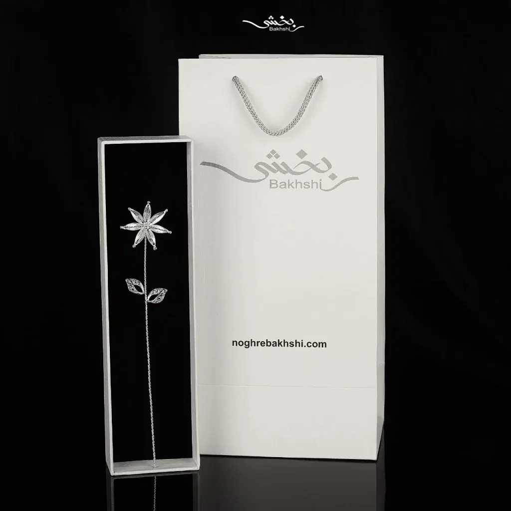 شاخه گل نقره کد13