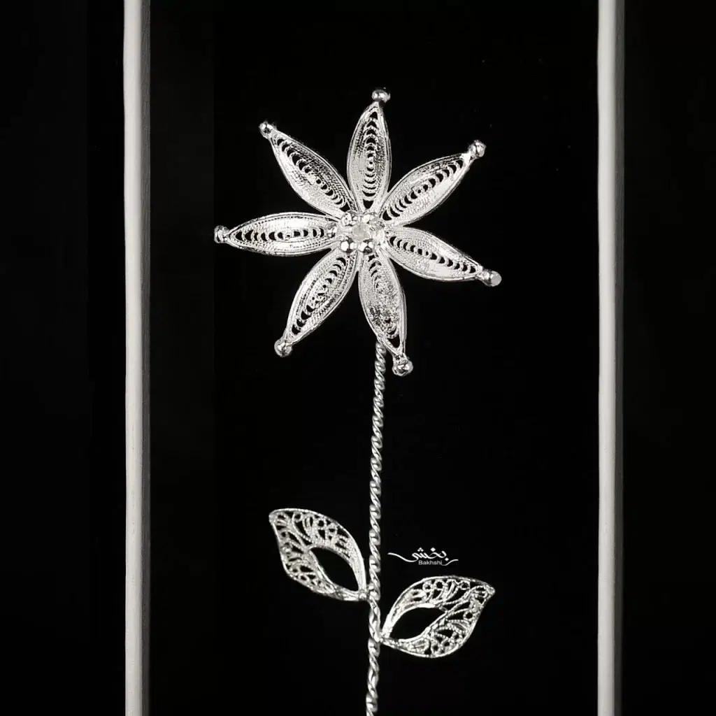 شاخه گل نقره کد13