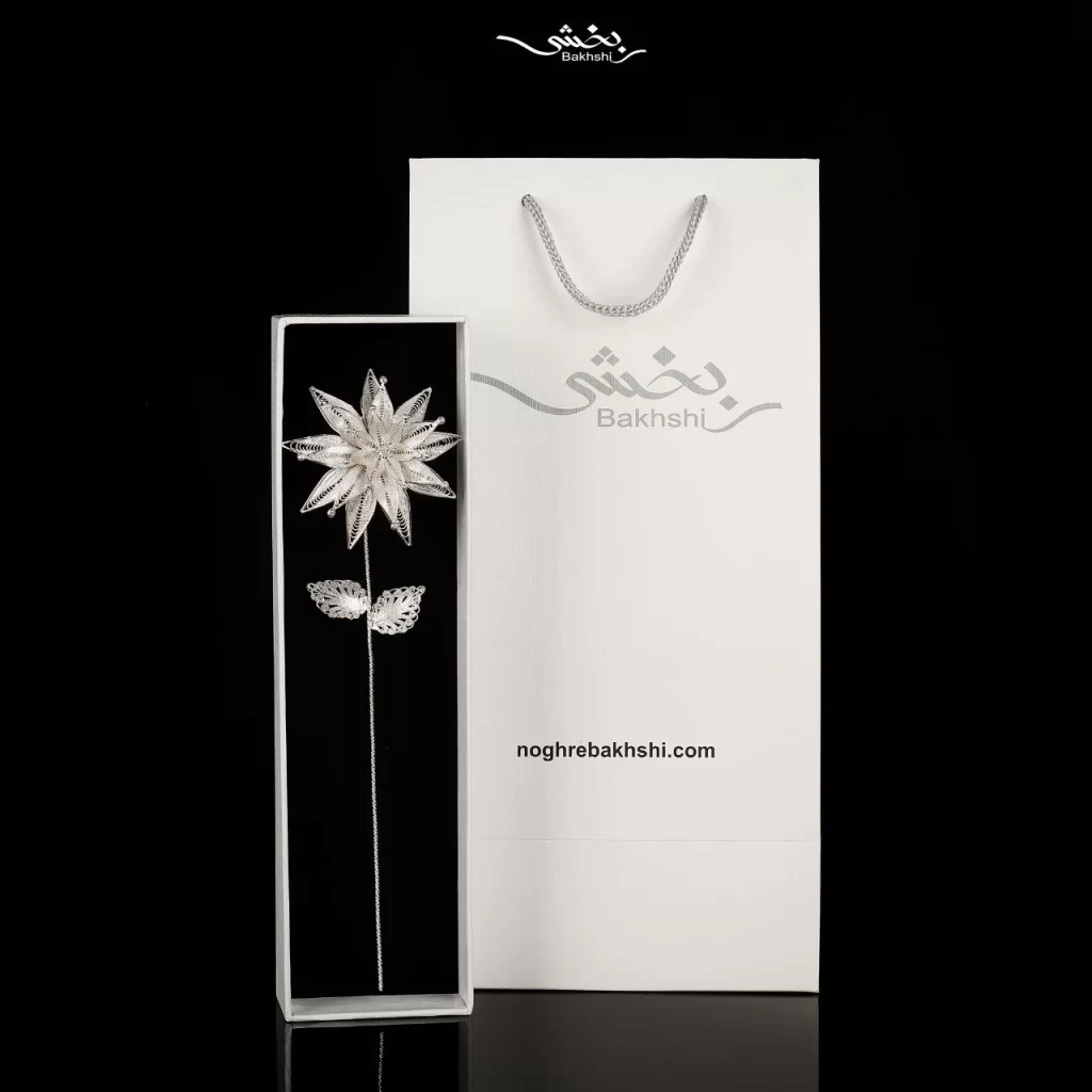 شاخه گل نقره کد8