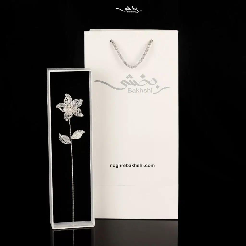 شاخه گل نقره کد10