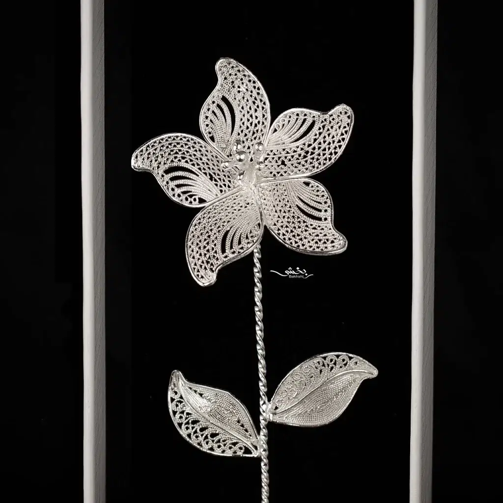 شاخه گل نقره کد10