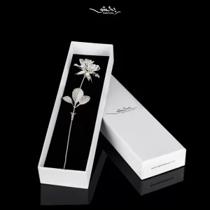 شاخه گل پرسی نقره کد2