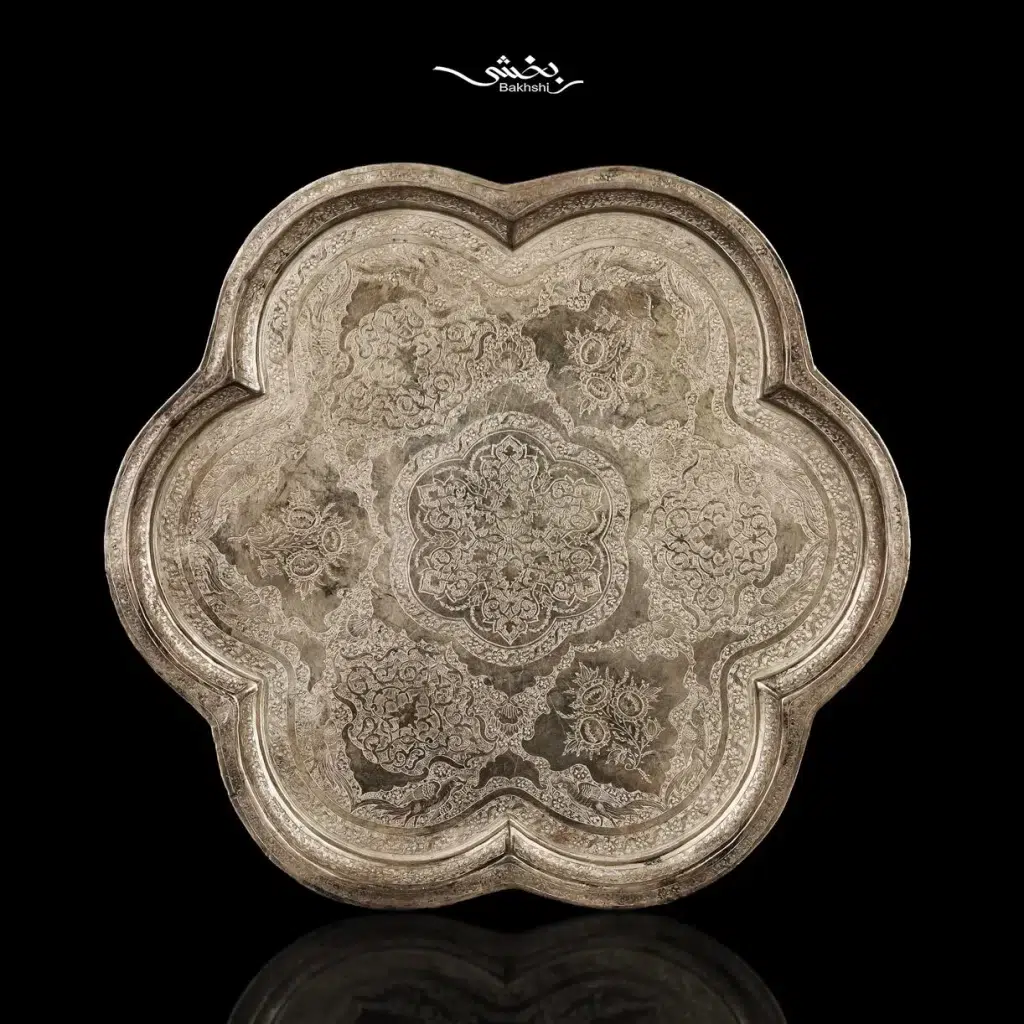 خرید سینی نقره قلم ترنج اعلا آنتیک