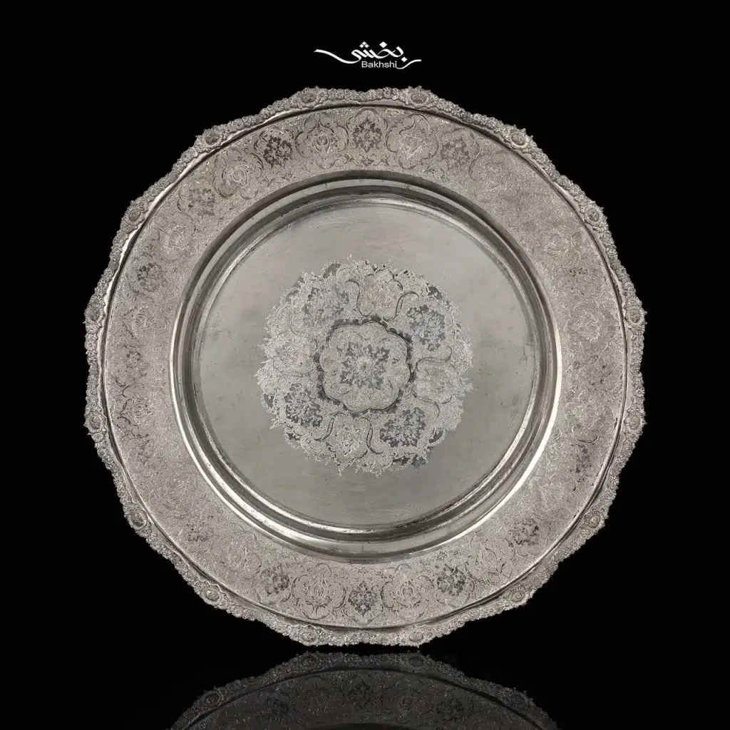 ست کاسه و بشقاب نقره ترنج اعلا