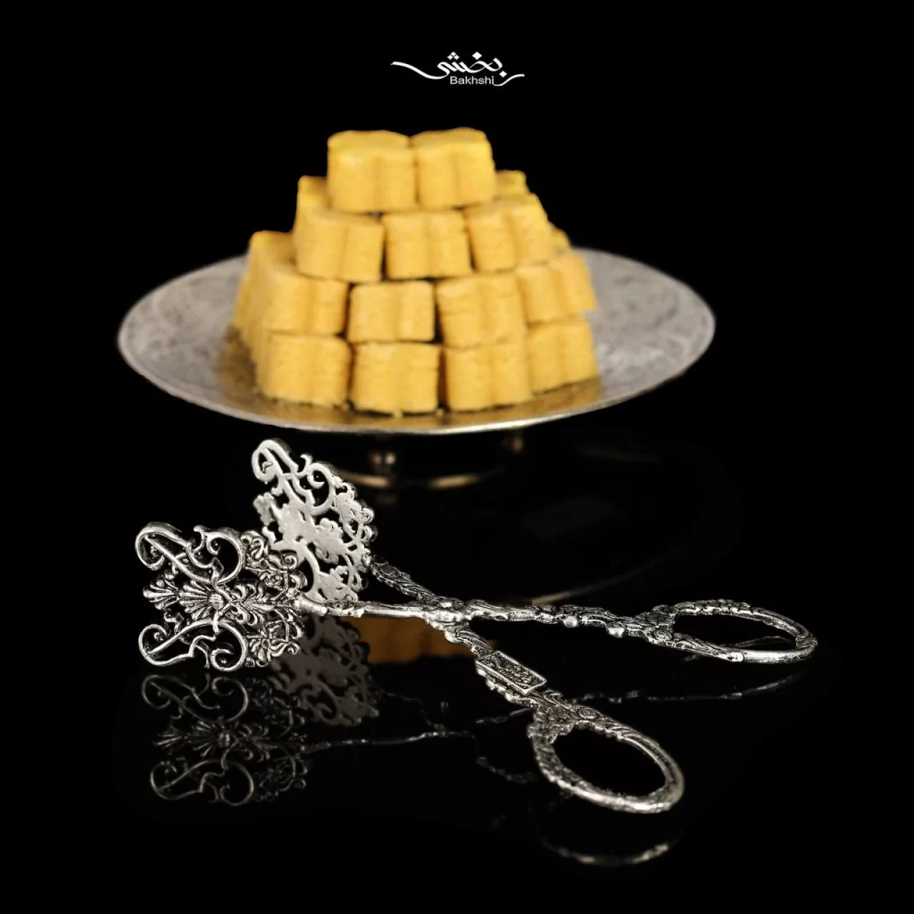 انبر باقلوا نقره مدرن