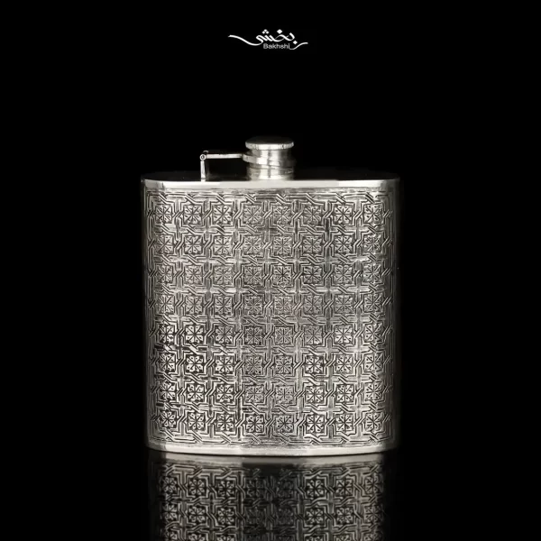 قمقمه جیبی نقره چهار تکه قلم کانداک