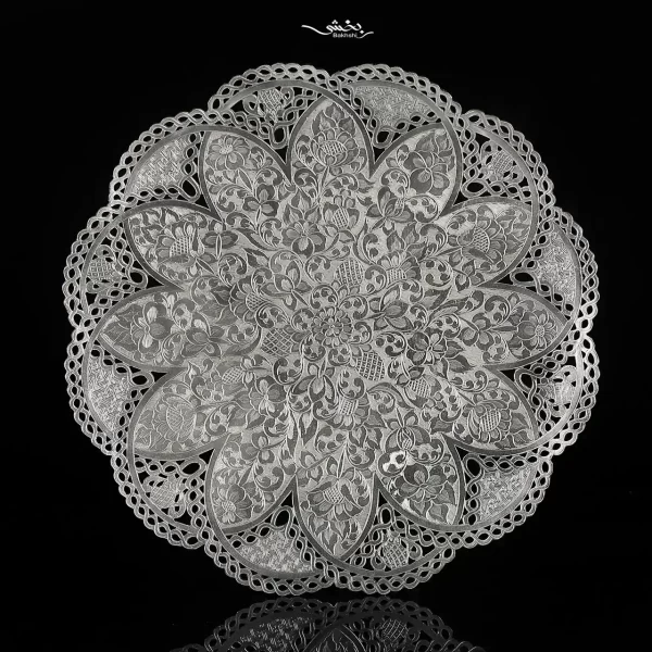 شیرینی خوری نقره پایه کوتاه تبریز