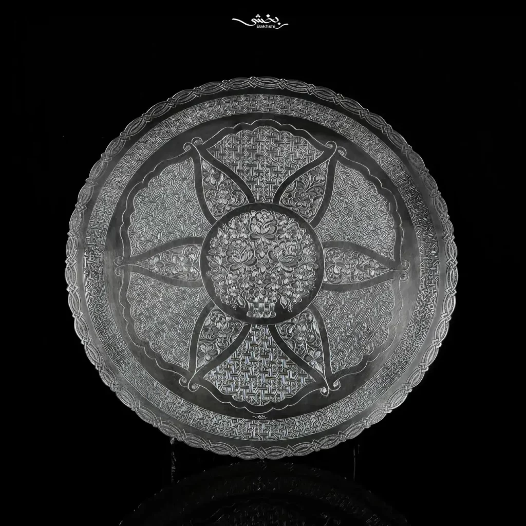 شیرینی خوری نقره پایه کوتاه تبریز