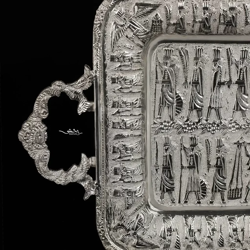 رولت خوری نقره قلم تخت جمشید