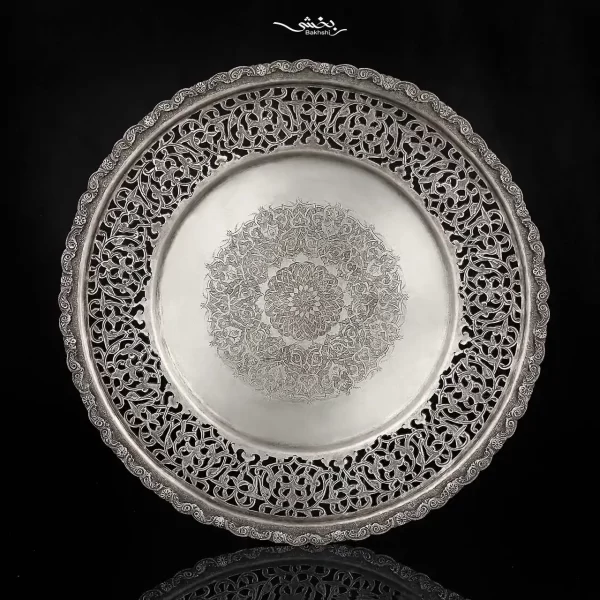 شیرینی خوری نقره تخت ترنج