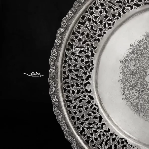 شیرینی خوری نقره تخت ترنج