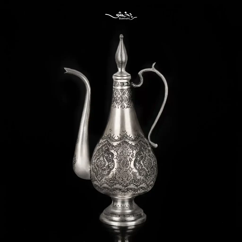 گلاب پاش نقره قلم ترنج